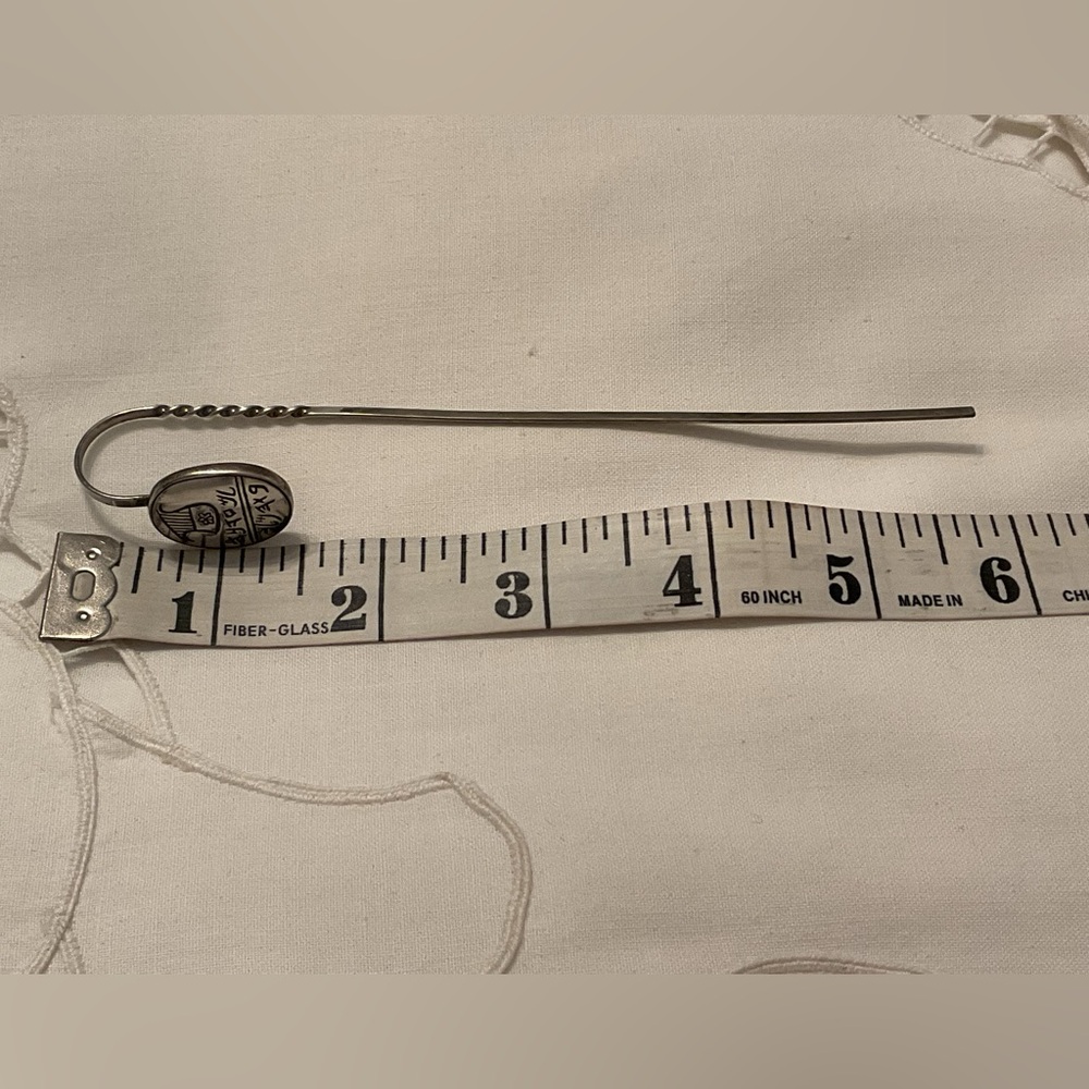VINTAGE ISRAEL MUSEUM STERLING SILVER BOOK MARK WITH LYRE HARP OF DAVID - Picture 10 of 14